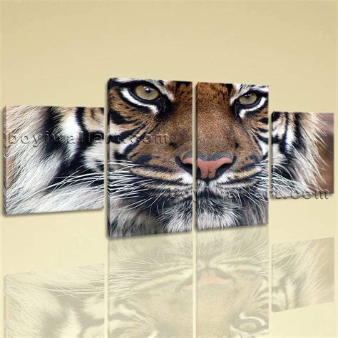 Amazon Com Large Tiger Painting Photography Home Decor Dining Room