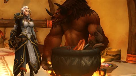 Post Human Jaina Proudmoore Tauren World Of Warcraft Zentaeron