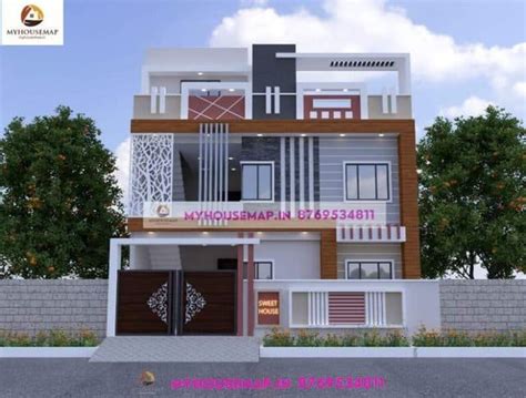 Indian Double Floor Normal House Front Elevation Designs Archives My
