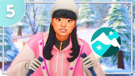 🏔️ The Sims 4 Snowy Escape Part 5 Skiing And Snowboarding 🎿 Youtube