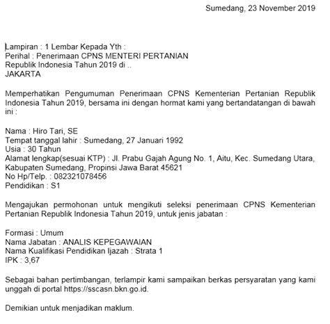 Check spelling or type a new query. Contoh Surat Lamaran Kerja Guru Tari - Dunia Belajar