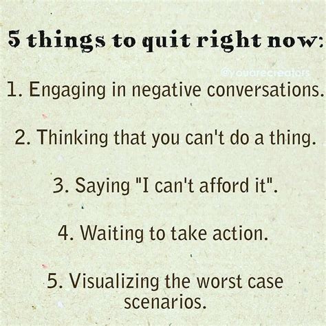 5 Things To Quit Right Now Pictures Photos And Images For Facebook
