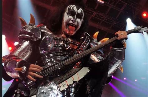 Lot Detail Kiss Gene Simmons Stage Used And Signed Custom Axe Bass Guitar