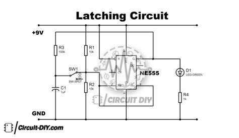 Self Latching Relay Circuit Diagram Wiring Flash