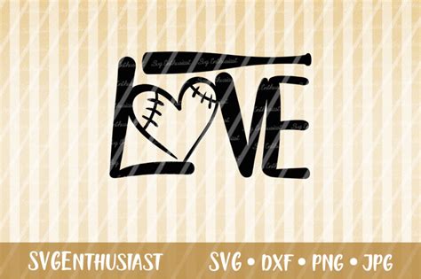 Love Baseball SVG cut fileS By SVGEnthusiast | TheHungryJPEG