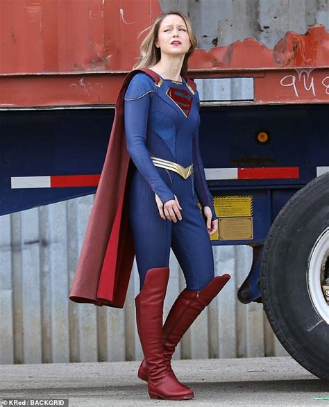 Melissa Benoist Is Spotted Back On The Set Of Supergirl After Giving