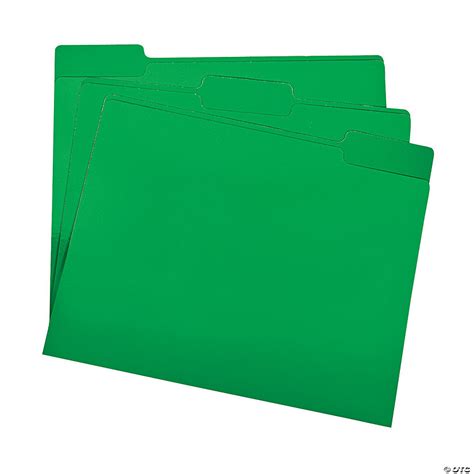 Green File Folders Oriental Trading