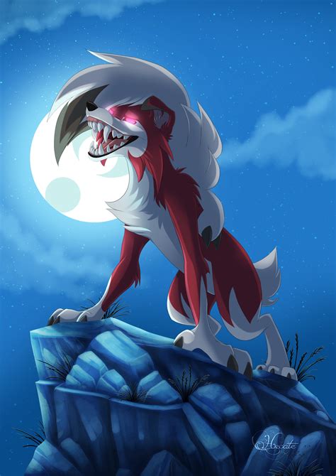 Lycanroc Moon By Hecatehell On Deviantart