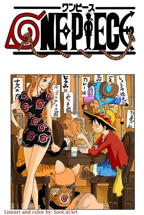 One Piece Chapter 766 Cover Naruto Edition By Soocatart On Deviantart
