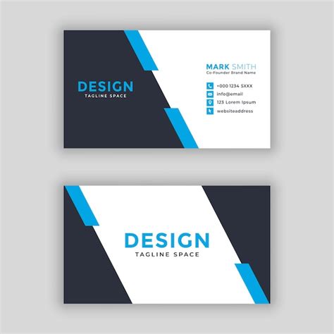 Free Vector Modern Professional Business Card Template Design