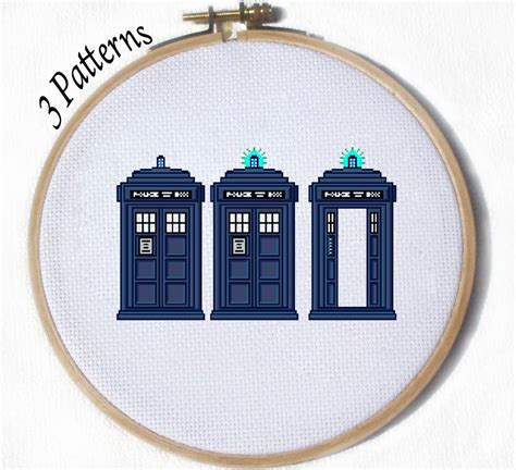 Tardis Cross Stitch Pattern Dr Who By Juliefoodesigns On Deviantart