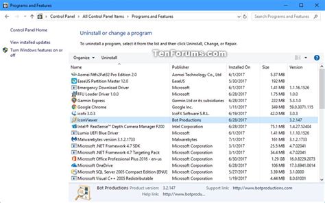 Please use that to update. Uninstall or Change a Program Context Menu - Add in ...