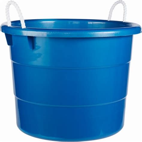 Homz Rope Handle Tub Blue 18 Gallon 18 Gallon Foods Co
