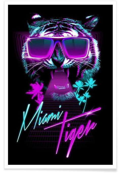 Miami Tiger Poster Juniqe