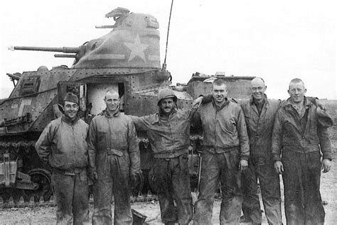 An American Tank Crew From The 2nd Battalion Of The 1st