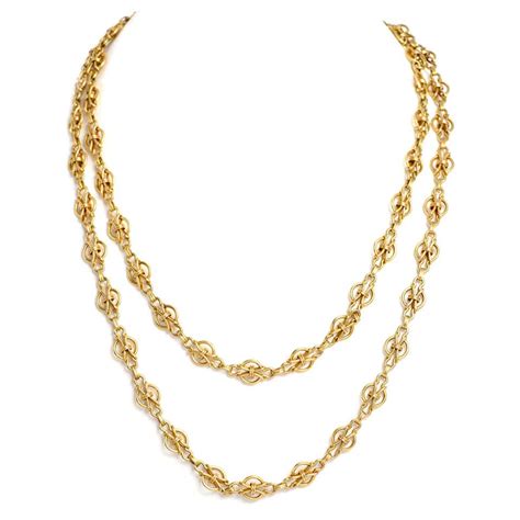 vintage 1980s oversized 14 karat gold fancy woven chain necklace for sale at 1stdibs 14k