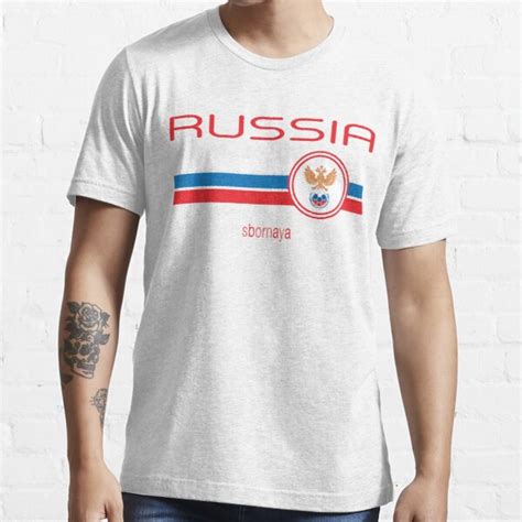 Football Russia Away White T Shirt For Sale By Madeofthoughts