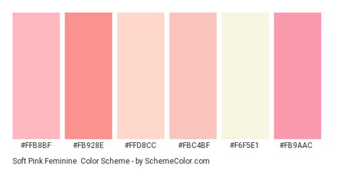 Soft Pink Feminine Color Scheme Light