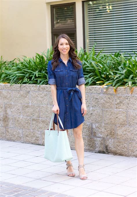 how to style a chambray dress from casual to work settings fashion clothes women fashion