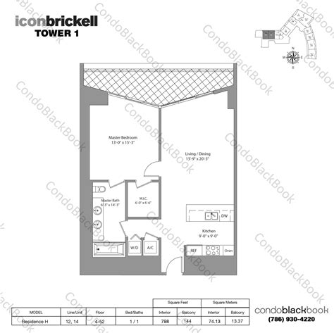 Description of icon brickell tower 1. Icon Brickell I Unit #614 Condo for Sale in Brickell ...