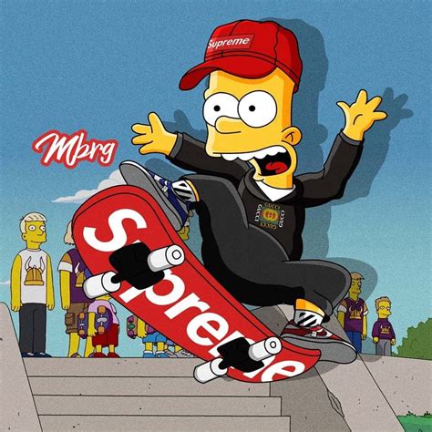 Supreme Bart Simpson Png Supreme Brands Logo Png Bart