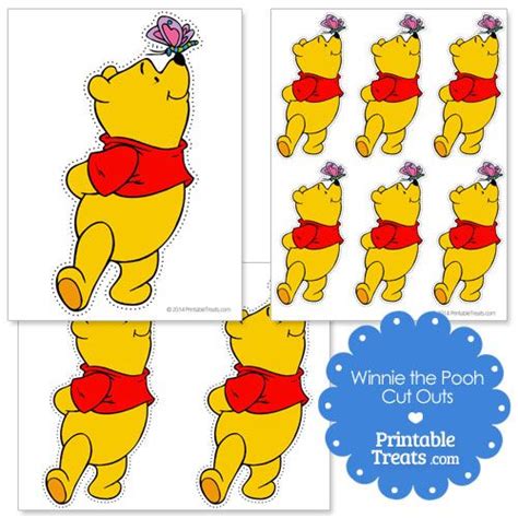 Winnie The Pooh With Butterfly Cut Outs From