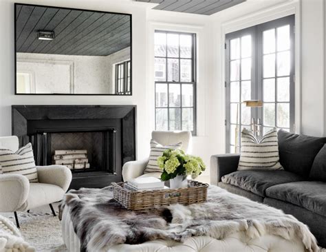 Home » all » cozy modern living room. House Tour :: Black & White Gets Cozy in this Family Home ...