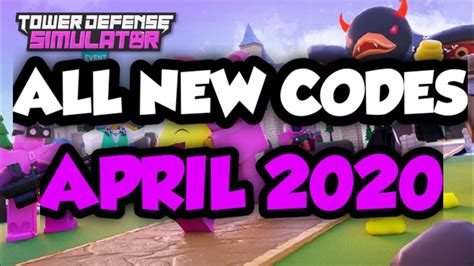 Earn tons of coins (or cash) and other rewards with our tower defense simulator codes. All New Codes for Tower Defense Simulator April 2020 - YouTube