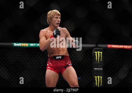 LONDON UK JULY 23 R L Paddy Pimblett Punches Jordan Leavitt In