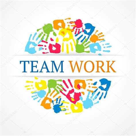 Team Work Symbol Vector Creative Concept Stock Vector By
