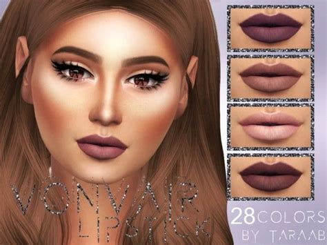 The Sims Resource Vonvair Lipstick By Taraab Sims 4 Downloads Sims