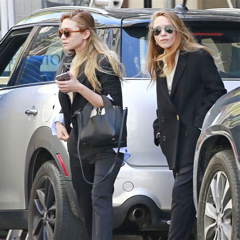 Mary Kate And Ashley Olsen Matching Street Style Popsugar Fashion