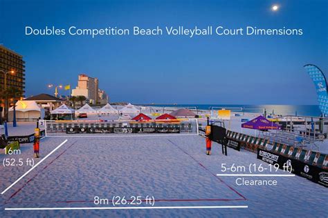 Beach Volleyball Court Dimensions Sports Imports