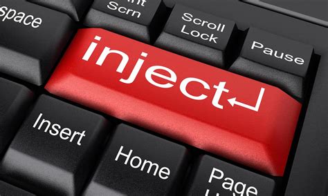 Inject Word On Red Keyboard Button 7349158 Stock Photo At Vecteezy