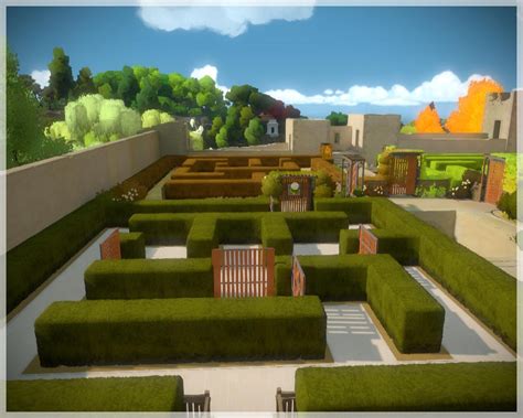 Once those puzzles are solved, follow the cable around the path until you notice this split in the path. The Witness: Обзор
