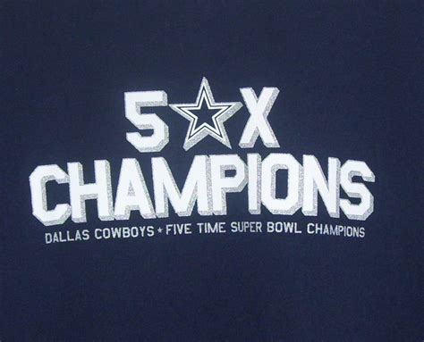 Five Superbowl Wins Super Bowl Dallas Cowboys Cowboys
