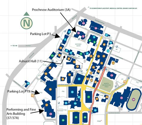 Campus Map Of University Of Arizona United States Map