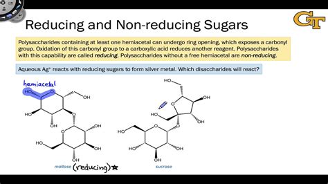 1705 Reducing And Non Reducing Disaccharides Youtube