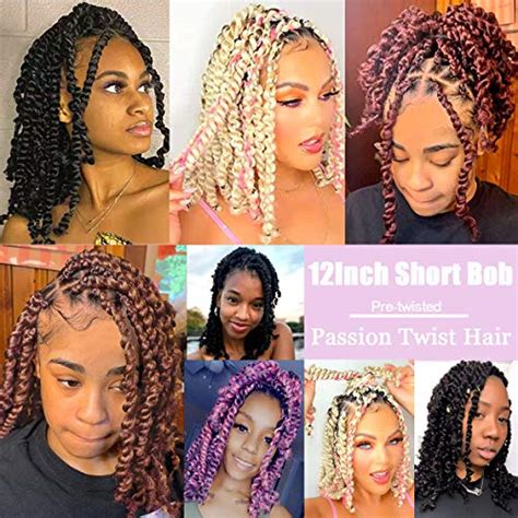 Leeven Inch Packs Pre Twisted Passion Twst Crochet Hair Pre Looped Crochet Braids Hair For