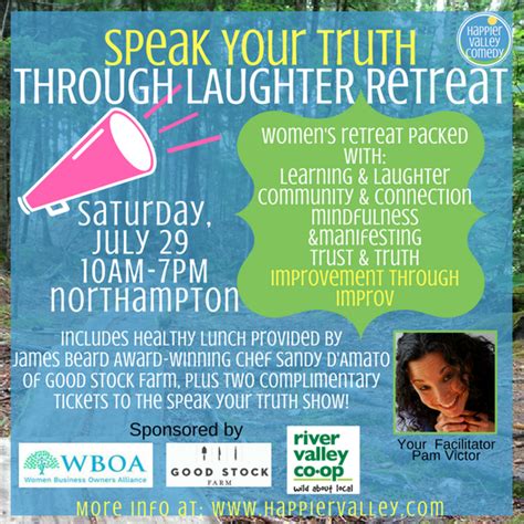 Speak Your Truth Through Laughter Retreat Happier Valley Comedy