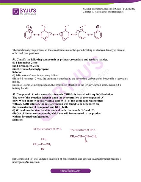 Ncert Exemplar Class Chemistry Solutions Chapter Haloalkanes