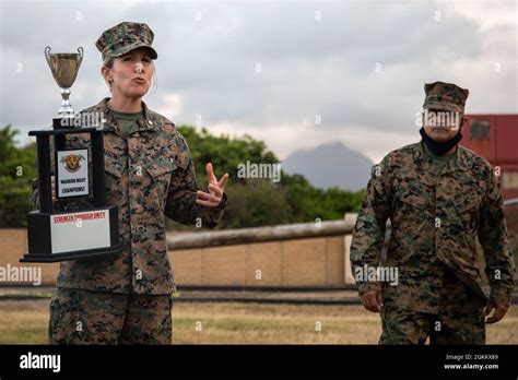 Lt Col Carrie Batson Commanding Officer Of Headquarters Battalion