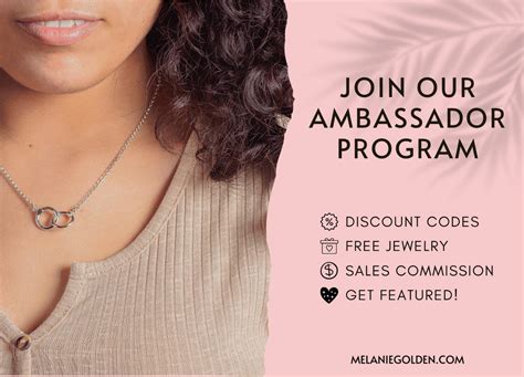 Join Our Ambassador Program Melanie Golden Jewelry