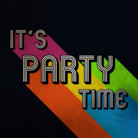 Its Party Time Wallpaper 4k Black Background