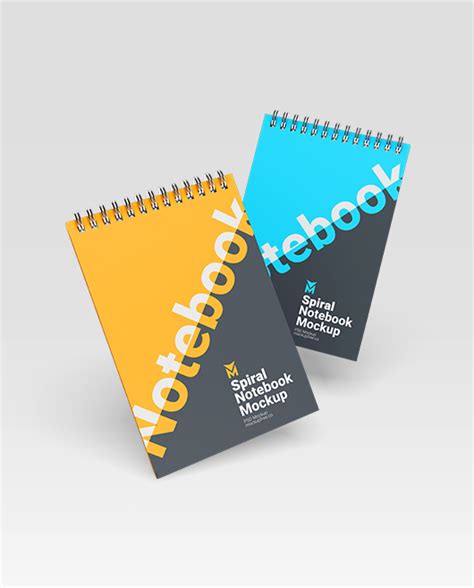 Free Spiral Notebook Mockup For Photoshop Psd