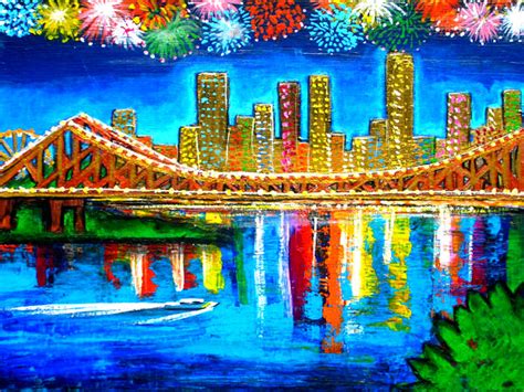 Story Bridge Brisbane Queenlsand Australia Charleen Morris Art