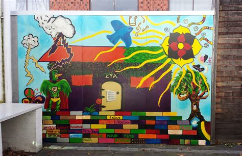 Community Art Mural Project With Homeless Youth Empowered Art Therapy