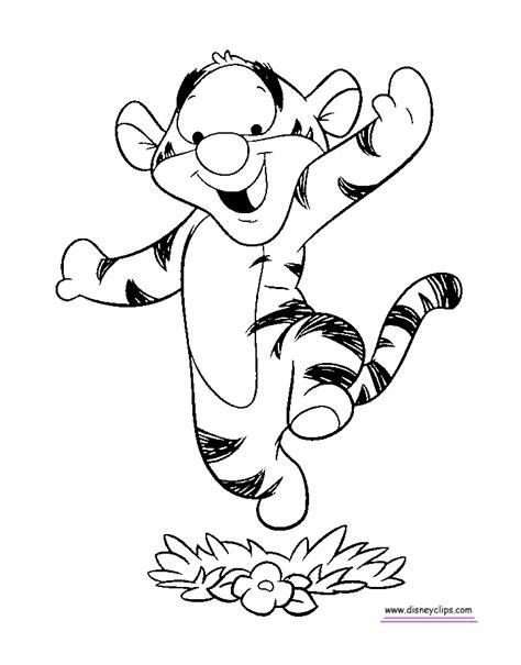 Cute Baby Tigger Coloring Pages Coloring Pages