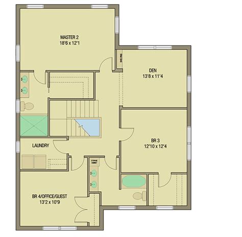 Plenty of wow factor, closets, vanity counter space and of course, a. Bungalow House Plan with Two Master Suites - 50152PH ...