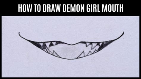 Shots How To Draw Demon Girls Mouth Step By Step Easy Anime